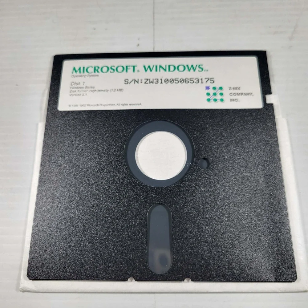 Microsoft Windows 3.1 Operating System 5.25